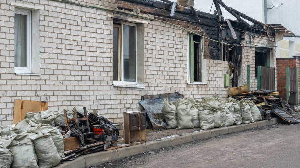 Professional Fire Damage Removal technician working in Upper Falls, MD